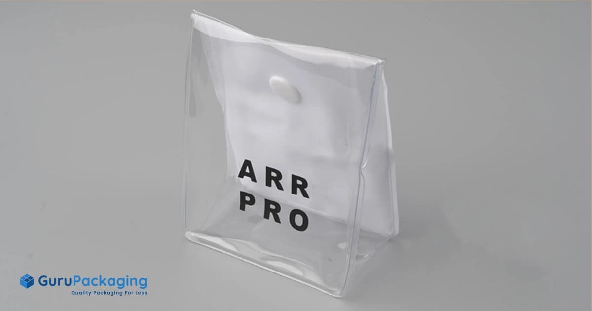 Wholesale Transparent Plastic Bags with Custom Logo in Los Angeles | GuruPackaging | Custom Packaging Solution